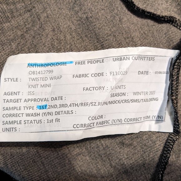 Anthropologie "Sample" One of a Kind/Not Released Black Floral Cut-Out Dress - S - Picture 9 of 11